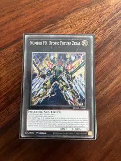 Yugioh DUAD-EN042 Number F0: Utopic Future Zexal Starlight Rare 1st Ed - Image 1