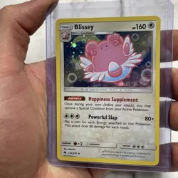 Blissey - 153/214 - Pokemon Lost Thunder Sun & Moon Cosmos Holo Rare Card NM TCG - Image 1