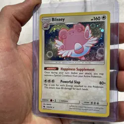 Blissey - 153/214 - Pokemon Lost Thunder Sun & Moon Cosmos Holo Rare Card NM TCG - Image 2