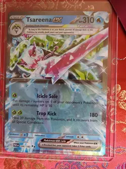 HOLOGRAM FOIL Tsareena EX 046/182 Paradox Rift Pokemon TCG Rare Card - Image 1
