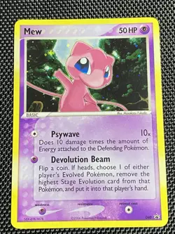 Mew 040 Swirl Nintendo Holo Black Star Promo Pokemon Card NM ? - Image 1