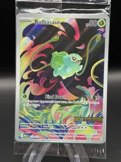Pokemon Card TCG Bulbasaur 133/132 Mega Evolution Stamped Promo Sealed - Image 1
