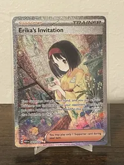 Sir Scarlet & Violet 151 Erika's Invitation Holo Pokemon TCG Card 203/165 NM - Image 1
