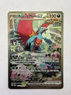 Roaring Moon EX SIR 251/182 Paradox Rift Pokemon TCG Pokemon card - Image 1