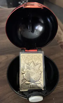 1999 Togepi Pokemon Special Edition 23 Karat Gold-Plated Trading Card - In Ball - Image 1