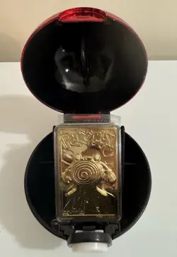 Vintage 1999 Burger King Pokemon 23K Gold Plated Trading Card Poliwhirl (No Box) - Image 1
