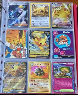 Vintage Pokemon Card Collection - No Binder Lot 5 Pages - Holo - Modern LP/NM - Image 1