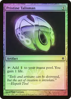 Pristine Talisman FOIL New Phyrexia NM Artifact Common MAGIC MTG CARD - Image 1