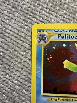 Pokemon TCG Politoed Holo Rare Card 8/75 Neo Discovery Unlimited Edition - Image 2