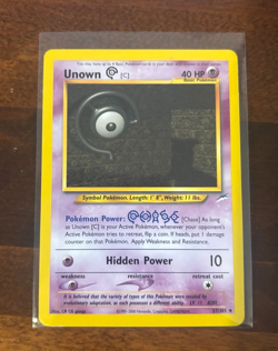 Unown [C] 57/105 Neo Destiny Regular Uncommon Pokemon Card Free Shipping - Image 1