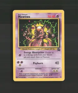 Mewtwo 14 WOTC Promos Black Star Promo Pokemon Card LP - Image 1