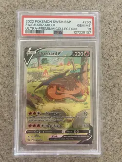 Charizard V SWSH260 SWSH: Sword & Shield Promo Cards Holo PSA 10 - Image 1