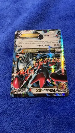 Pokemon Mega-M Scizor EX TCG 77/122 XY Breakpoint Holo Ultra Rare Card - Image 5