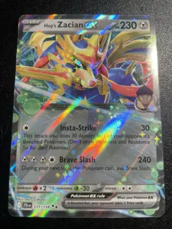 Hop's Zacian ex 111/159 Sv09: Journey Together Holo RR NM Pokemon Card 2025 - Image 1