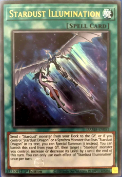 Stardust Illumination - Ultra Rare 1st Edition DAMA-EN051 YuGiOh TCG Card - Image 1