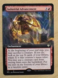 Magic The Gathering Industrial Advancement Full Art Card, New Capenna - Image 1
