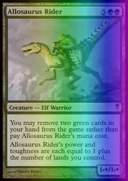 MTG Allosaurus Rider Coldsnap LP FOIL LP/EX - Image 1