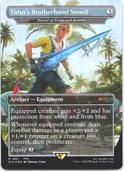 Tidus's Brotherhood Sword - Sword of Truth and Justice 1867 Secret Lair Drop Ser - Image 1