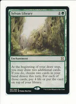 Sylvan Library - Foil Eternal Masters 187/249 Magic The Gathering - Image 1