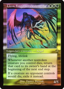 Liesa, Forgotten Archangel Foil Retro Frame Innistrad Remastered NM MTG - Image 1