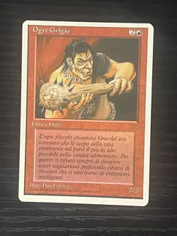 Magic MTG Italian Revised Gray Ogre Artist Proof Near Mint - Only 50 Exist! - Image 1
