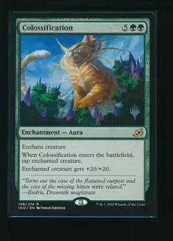 MTG Ikoria Lair Of Behemoths - Colossification - 148/274 Pack Promo - Image 1