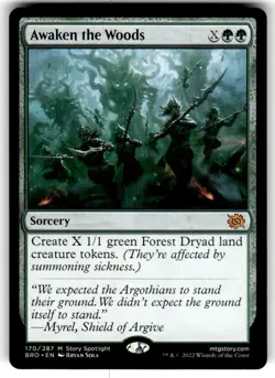 Awaken the Woods The Brothers' War Regular MTG NM - Image 1