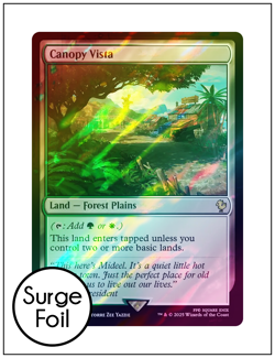 1x Canopy Vista, Surge Foil, Final Fantasy, Magic MTG NM - Image 1