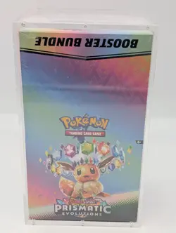 Pokemon SV8.5 Prismatic Evolutions Sealed Booster Bundle Display Case - Image 1
