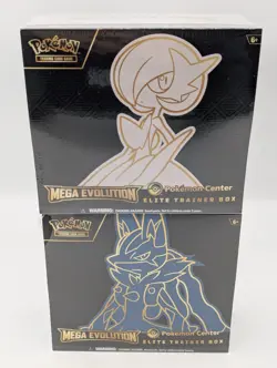 Lot of (2) 2025 Pokemon Mega Evolutions Pokemon Center ETB Boxes Sealed Art Set - Image 1