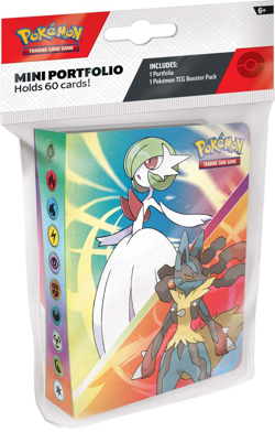 Pokemon Mini Portfolio Holds 60 Cards (Plus 1x Mega Evolution Booster Pack) - Image 1