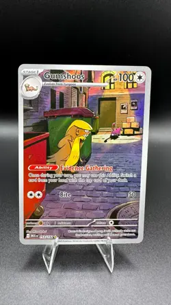 Pokemon Gumshoos 153/132 Mega Evolution Illustration Rare IR Holo TCG Card - Image 1