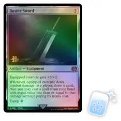 FOIL BUSTER SWORD (FINAL FANTASY PRERELEASE) Final Fantasy FIN Magic MTG CARD - Image 1