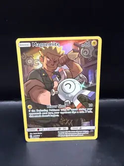 Pokemon Magnemite Cosmic Eclipse Full Art SM Holo Card 242/236 Secret Rare - Image 3