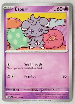 Espurr 084/191 NM / M Surging Sparks Pokemon Card $2 Combined Ship - Image 1