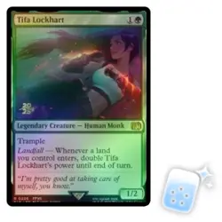 FOIL TIFA LOCKHART (FINAL FANTASY PRERELEASE) Final Fantasy FIN Magic MTG CARD - Image 1