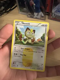 Pokemon TCG Meowth Holo Secret Rare Noble Victories Card 102/101 L/P - Image 1