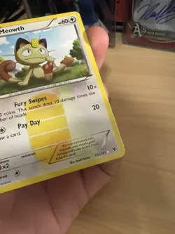 Pokemon TCG Meowth Holo Secret Rare Noble Victories Card 102/101 L/P - Image 5