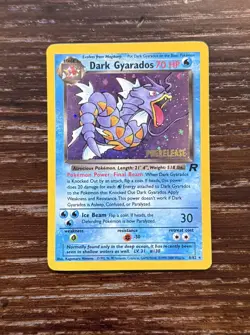 Dark Gyarados (PRERELEASE) - 08/82 - Team Rocket - Holo Rare - Pokemon Card - Image 1
