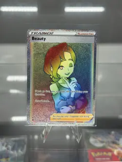 Beauty Secret 194/185SWSH04: Vivid Voltage Holo Card Near Mint Condition - Image 1