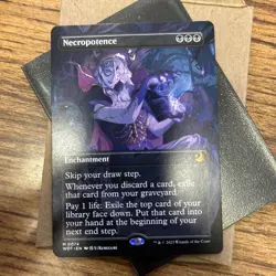 Necropotence (Anime Borderless) Wilds of Eldraine: Enchanting Tales Regular - Image 2