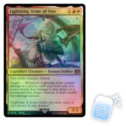 FOIL LIGHTNING, ARMY OF ONE (FINAL FANTASY PRERELEASE) Final Fantasy FIN MTG - Image 1