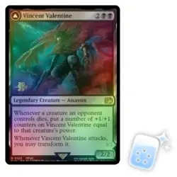 FOIL VINCENT VALENTINE (FINAL FANTASY PRERELEASE) Final Fantasy FIN Magic MTG - Image 1