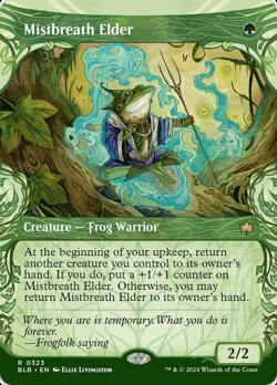 1 x Mistbreath Elder - Showcase - Bloomburrow - Light Play - MTG - Image 1