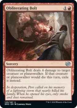 Obliterating Bolt Light Play, English Magic the Gathering MTG The Brothers' War - Image 1