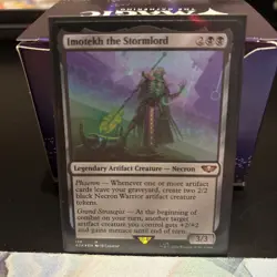 MTG x1 Imotekh the Stormlord Universes Beyond: Warhammer 40000 Foil NM - Image 1