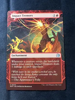 MTG Impact Tremors U 0044 Regular Wilds of Eldraine Enchanting Tales WOT NM - Image 1