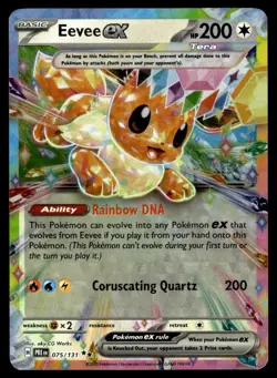 2025 Scarlet & Violet Series - Prismatic Evolutions Eevee ex Double Rare #75 - Image 1