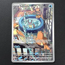 Pokemon Squirtle 148/142 Stellar Crown - Illustration Rare - NM - Image 1