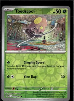 Pokemon Toedscool 015/182 Paradox Rift Reverse Holo Common 4 Card Lot - Image 1